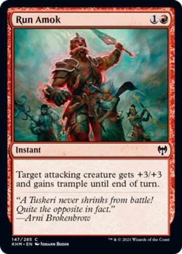 Run Amok - Kaldheim - English - NM - MTG