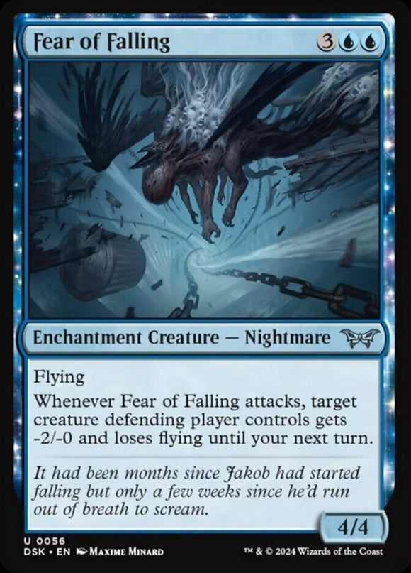 Fear of Falling - Duskmourn: House of Horror - English - NM - MTG