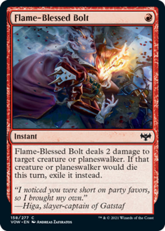 Flame-Blessed Bolt - Innistrad: Crimson Vow - English - NM - MTG