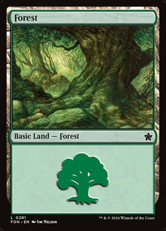 Forest (0281) - Foundations - English - NM - MTG
