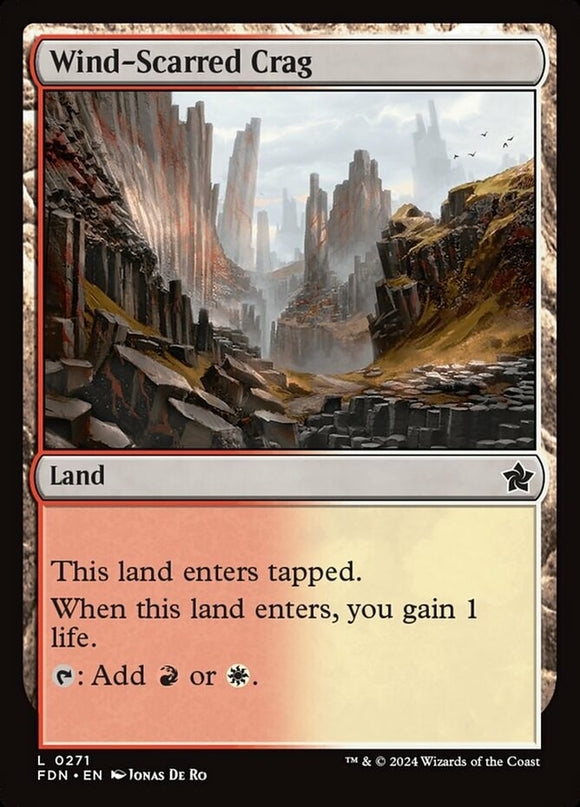 Wind-Scarred Crag - Foundations - English - NM - MTG