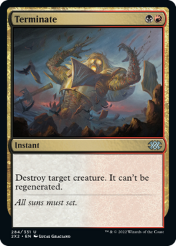 Terminate - Double Masters 2022 - English - NM - MTG
