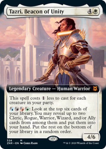 Tazri, Beacon of Unity - Extended Art - Zendikar Rising - English - NM - MTG