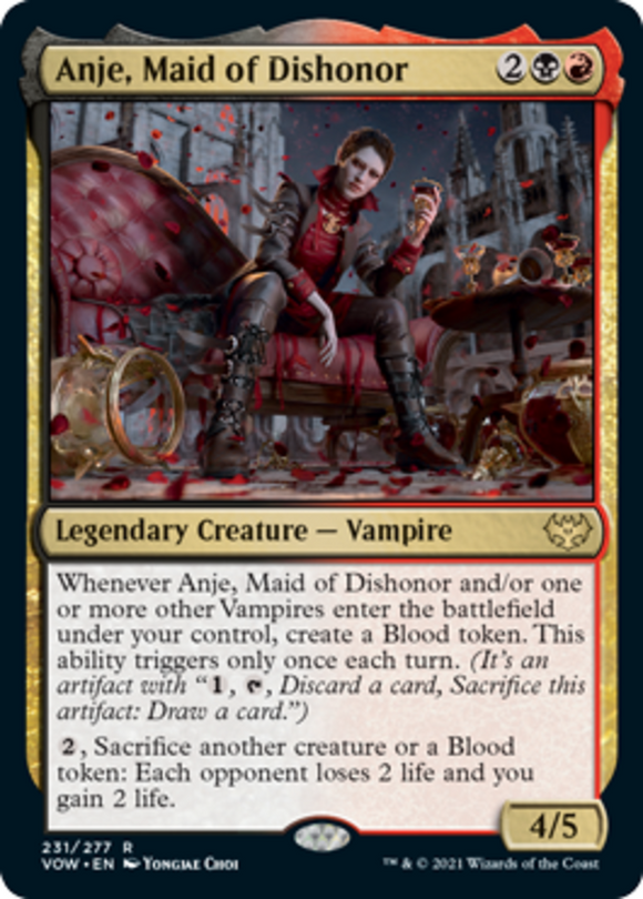Anje, Maid of Dishonor - Innistrad: Crimson Vow - English - NM - MTG