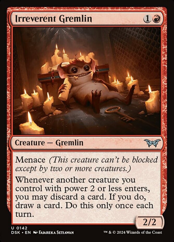 Irreverent Gremlin - Duskmourn: House of Horror - English - NM - MTG