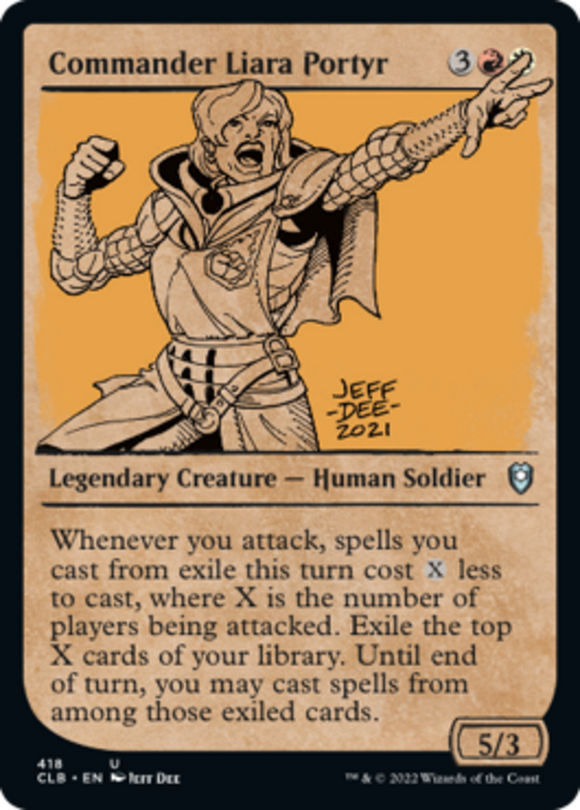 Commander Liara Portyr - Showcase - Battle for Baldur's Gate - English - NM - MT