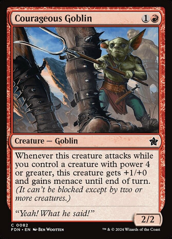 Courageous Goblin - Foundations - English - NM - MTG