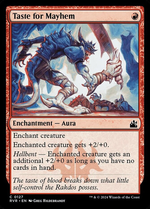 Taste for Mayhem - Ravnica Remastered - English - NM - MTG