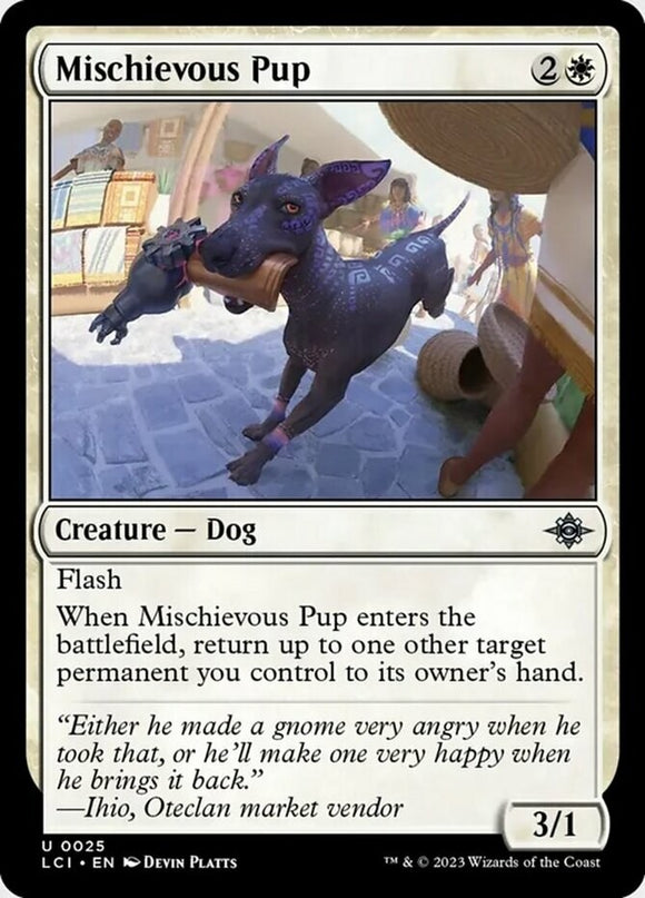 Mischievous Pup - Lost Caverns of Ixalan - English - NM - MTG