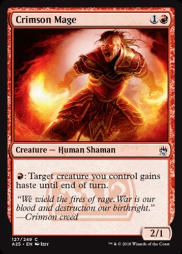 Crimson Mage - Masters 25 - English - NM - MTG