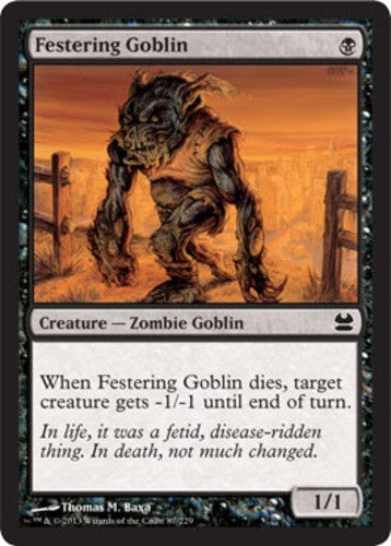 Festering Goblin - Modern Masters 2013 - English - NM - MTG