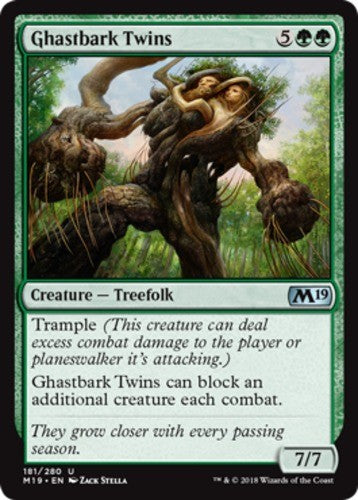 Ghastbark Twins - Core Set 2019 (M19) - English - NM - MTG