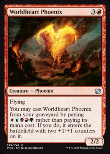 Worldheart Phoenix - Modern Masters 2015 - English - NM - MTG