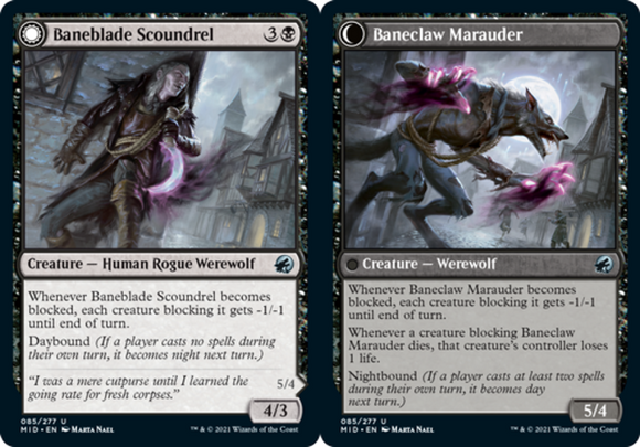 Baneblade Scoundrel // Baneclaw Marauder - Innistrad: Midnight Hunt - English -