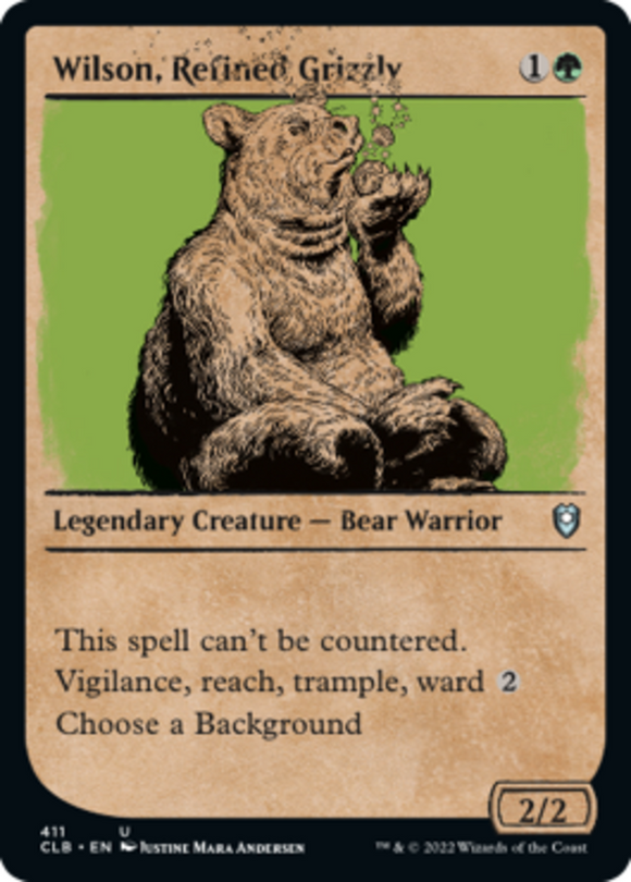 Wilson, Refined Grizzly - Showcase - Battle for Baldur's Gate - English - NM - M