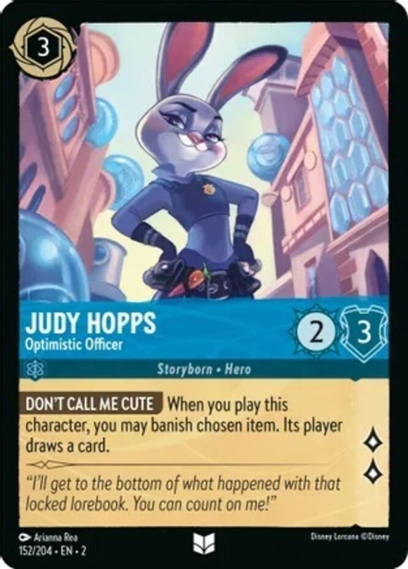 Judy Hopps - Optimistic Officer - 152/204 - Uncommon - Rise of the Floodborn NM