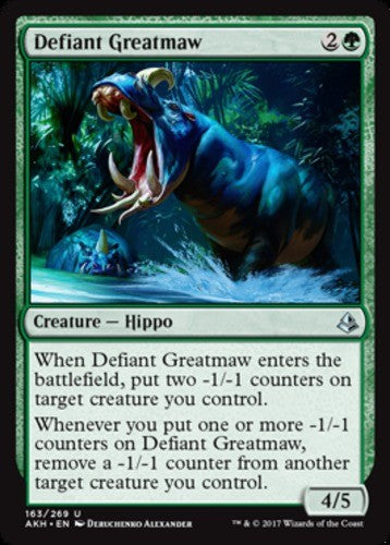 Defiant Greatmaw - Amonkhet - English - NM - MTG