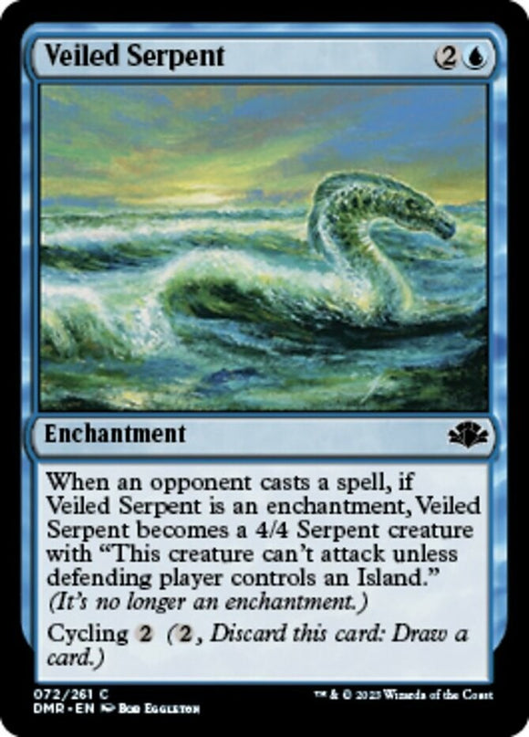 Veiled Serpent - Dominaria Remastered - English - NM - MTG