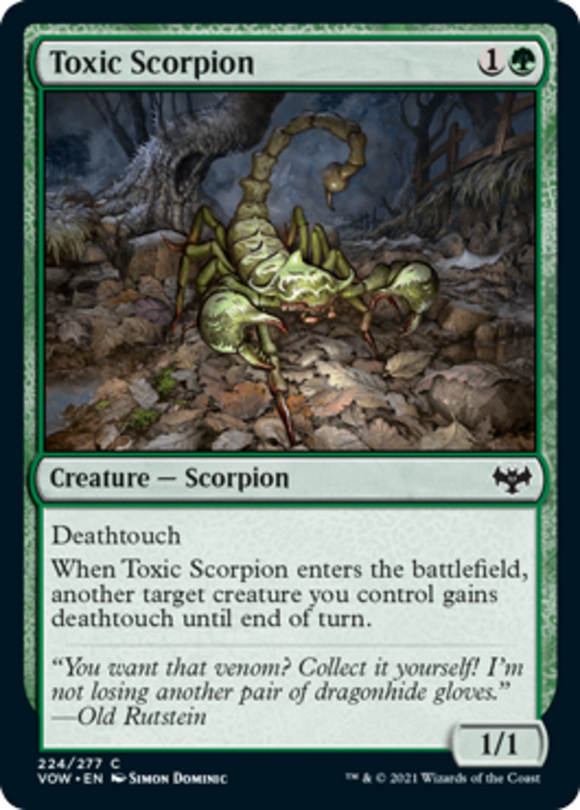 Toxic Scorpion - Innistrad: Crimson Vow - English - NM - MTG
