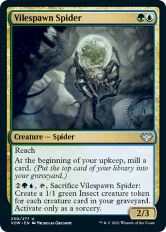 Vilespawn Spider - Innistrad: Crimson Vow - English - NM - MTG