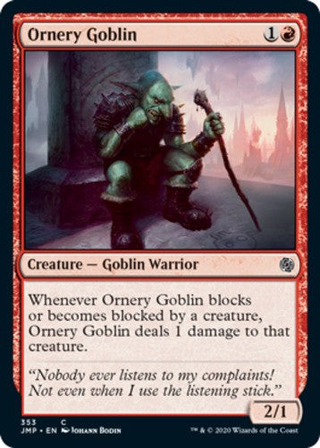 Ornery Goblin - Jumpstart - English - NM - MTG