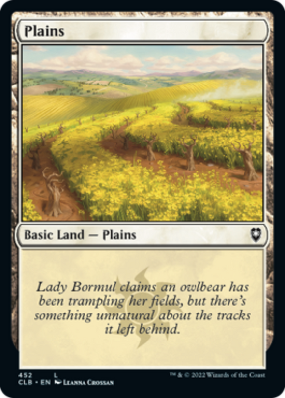 Plains (452) - Battle for Baldur's Gate - English - NM - MTG