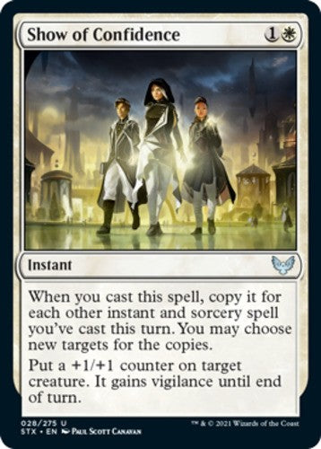 Show of Confidence - Strixhaven: School of Mages - English - NM - MTG