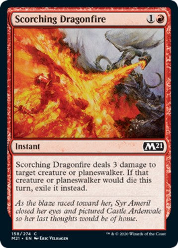 Scorching Dragonfire - Core Set 2021 (M21) - English - NM - MTG