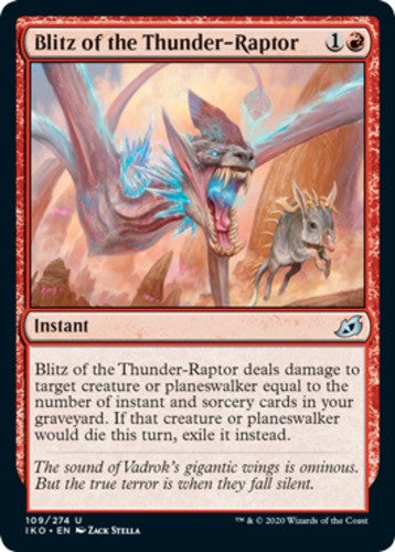 Blitz of the Thunder-Raptor - Ikoria: Lair of Behemoths - English - NM - MTG