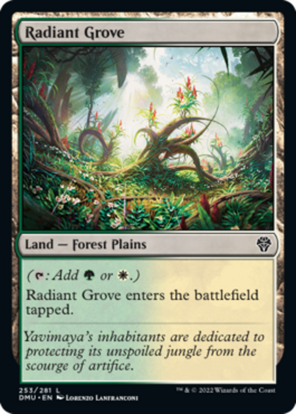 Radiant Grove - Dominaria United - English - NM - MTG