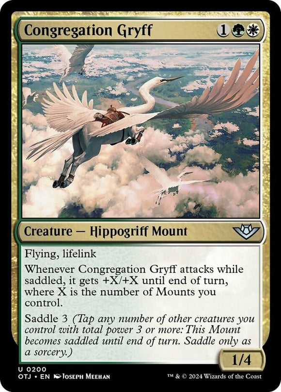 Congregation Gryff - Outlaws of Thunder Junction - English - NM - MTG