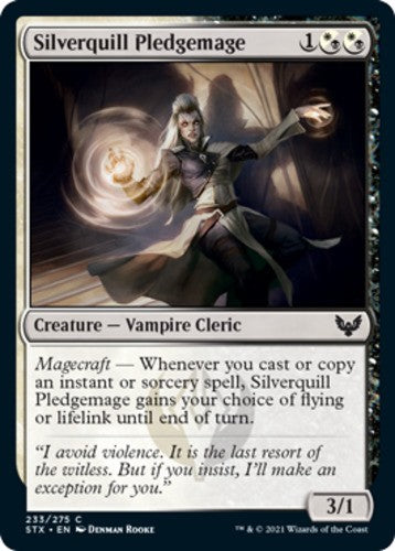 Silverquill Pledgemage - Strixhaven: School of Mages - English - NM - MTG