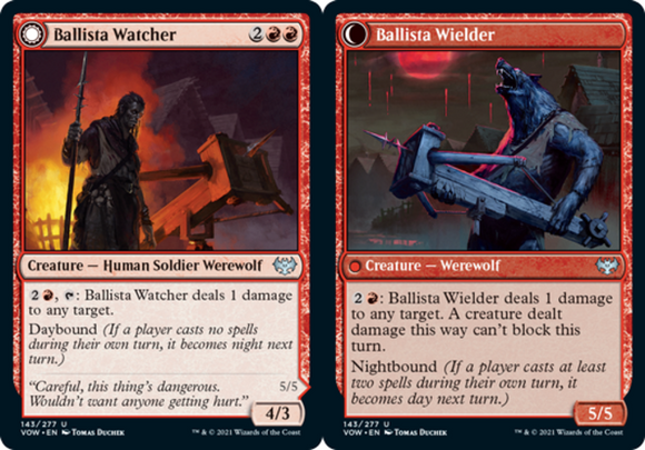 Ballista Watcher // Ballista Wielder - Innistrad: Crimson Vow - English - NM - M