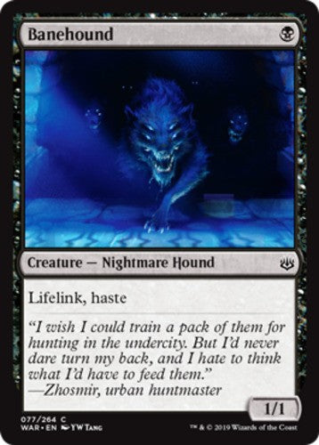 Banehound - War Of The Spark - English - NM - MTG
