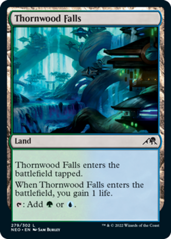 Thornwood Falls - Kamigawa: Neon Dynasty - English - NM - MTG