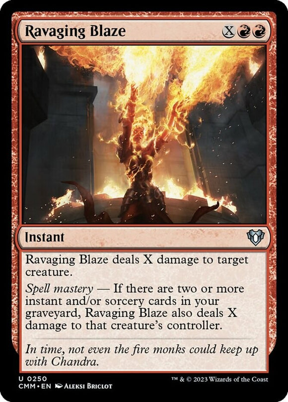 Ravaging Blaze - Commander Masters - English - NM - MTG