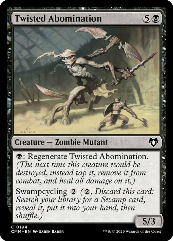 Twisted Abomination - Commander Masters - English - NM - MTG