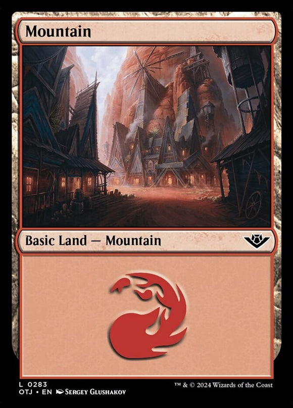 Mountain (0283) - Outlaws of Thunder Junction - English - NM - MTG
