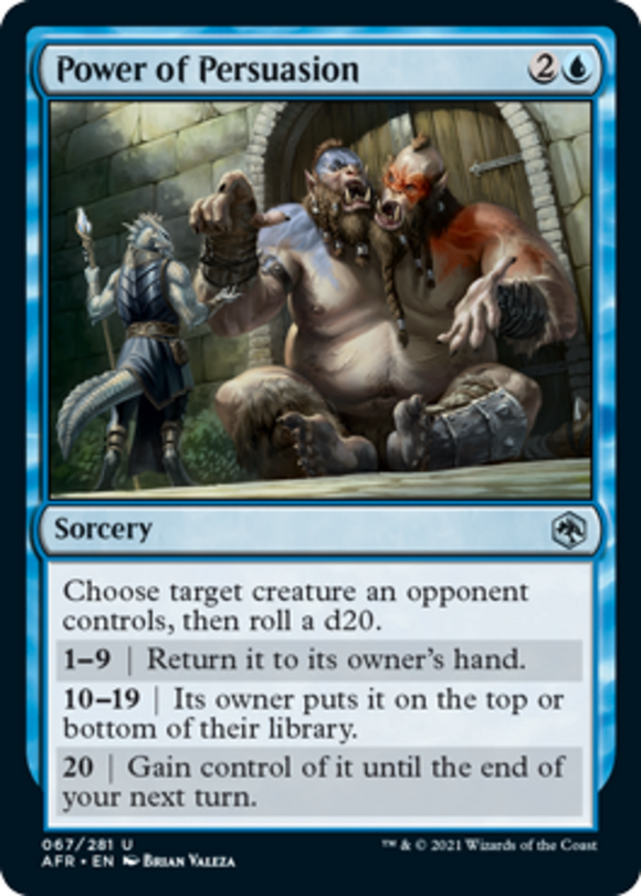 Power of Persuasion - Forgotten Realms - English - NM - MTG
