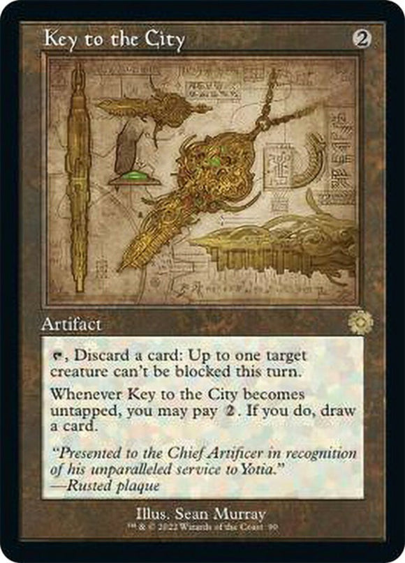 Key to the City - Retro Schematic - The Brothers' War - English - NM - MTG