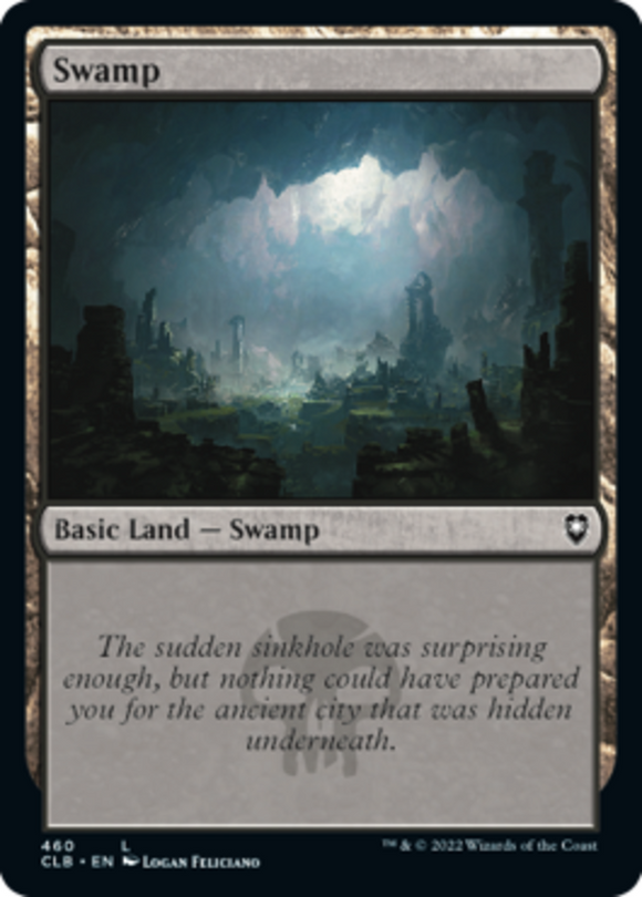 Swamp (460) - Battle for Baldur's Gate - English - NM - MTG