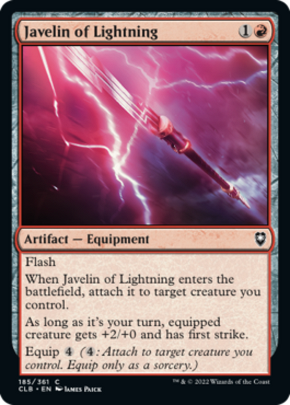 Javelin of Lightning - Battle for Baldur's Gate - English - NM - MTG
