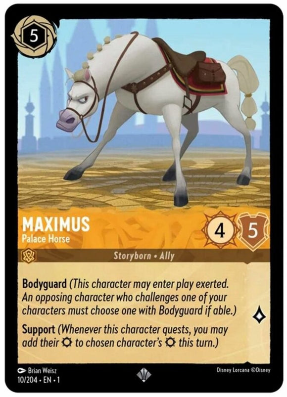 Maximus - Palace Horse - 10/204 - Super Rare - The First Chapter NM
