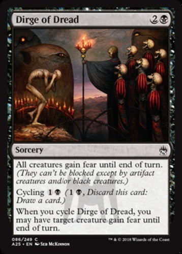 Dirge of Dread - Masters 25 - English - NM - MTG