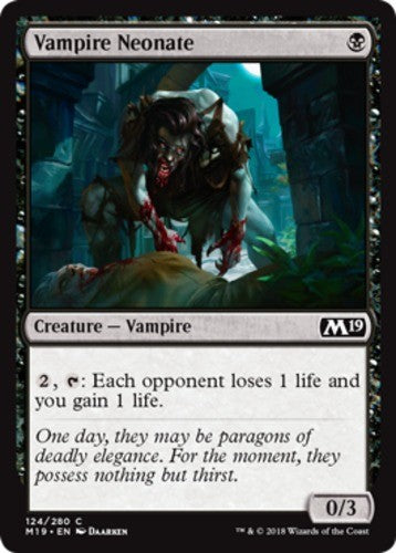 Vampire Neonate - Core Set 2019 (M19) - English - NM - MTG