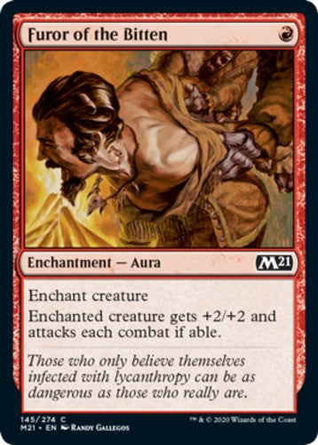 Furor of the Bitten - Core Set 2021 (M21) - English - NM - MTG