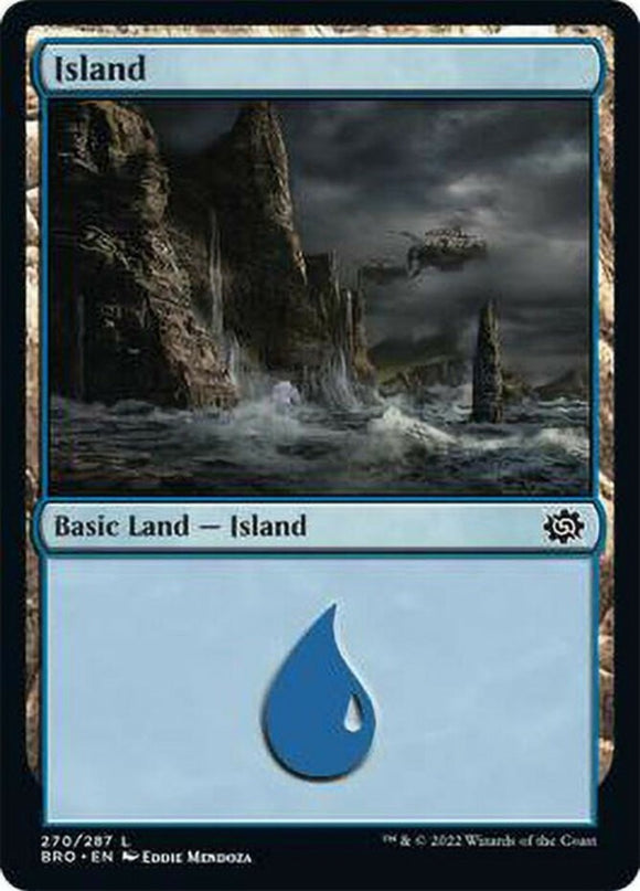 Island (270) - The Brothers' War - English - NM - MTG