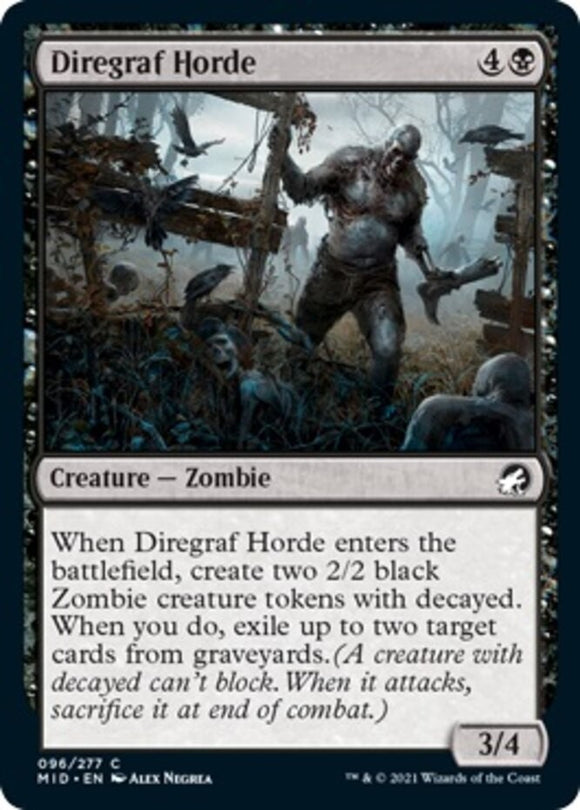 Diregraf Horde - Innistrad: Midnight Hunt - English - NM - MTG