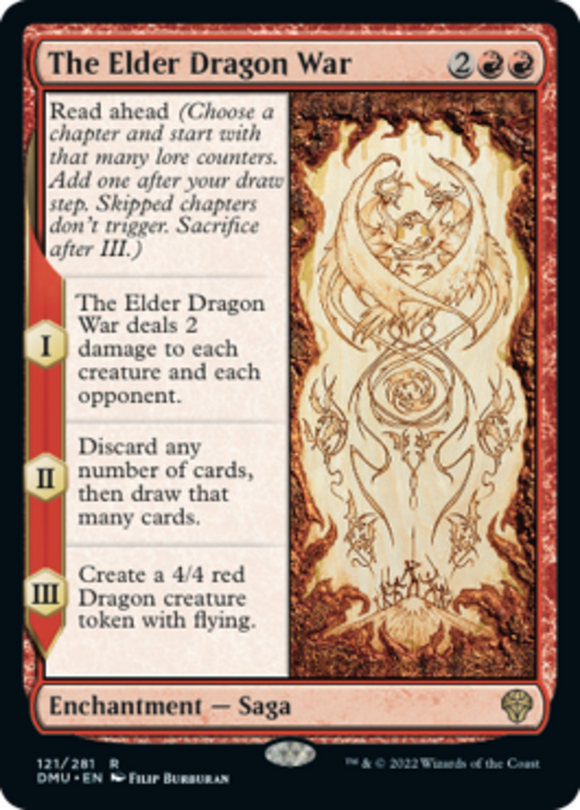 The Elder Dragon War - Dominaria United - English - NM - MTG