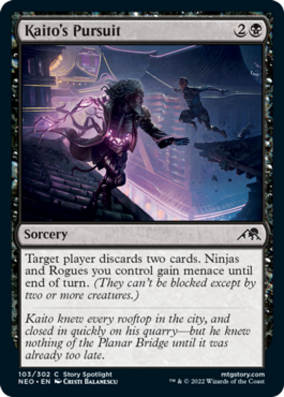 Kaito's Pursuit - Kamigawa: Neon Dynasty - English - NM - MTG